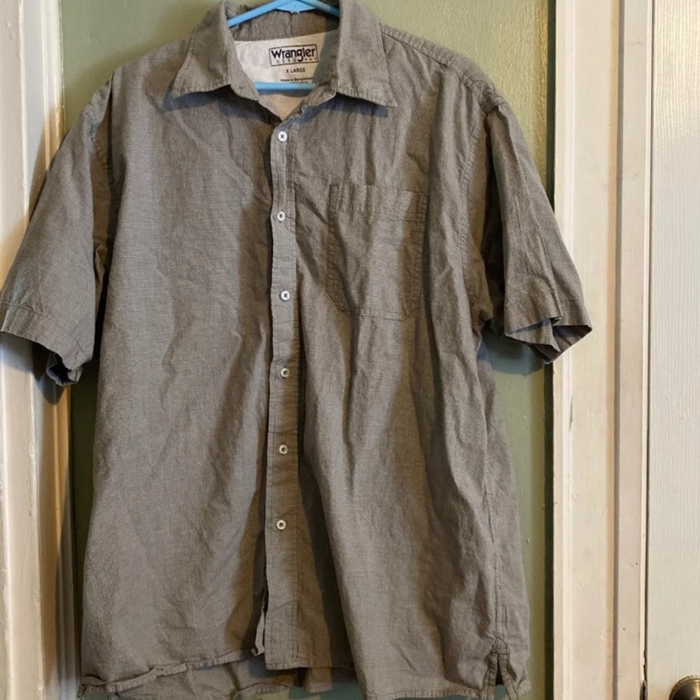 Wrangler Button-Down Shirt 100% Cotton